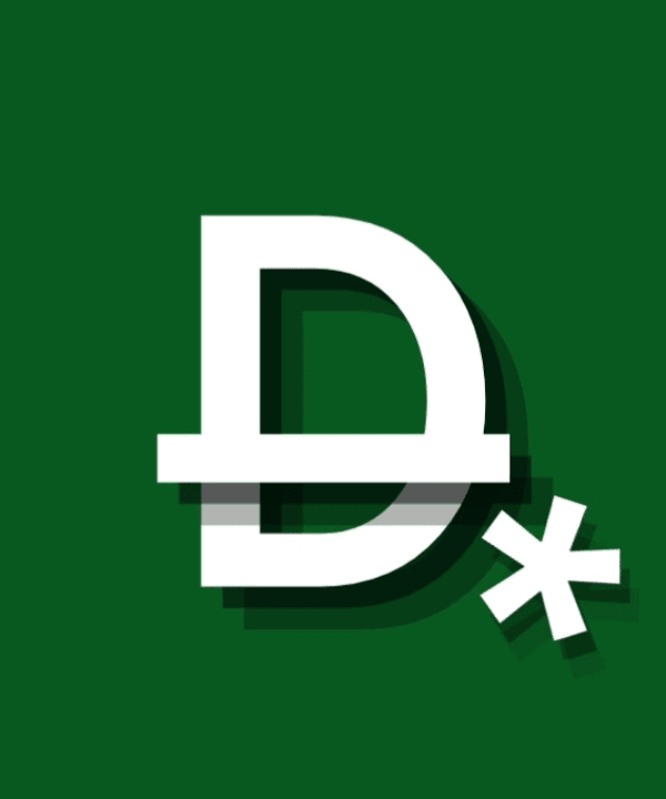 Darkhshan's initials mark — the artist does not share her face publicly